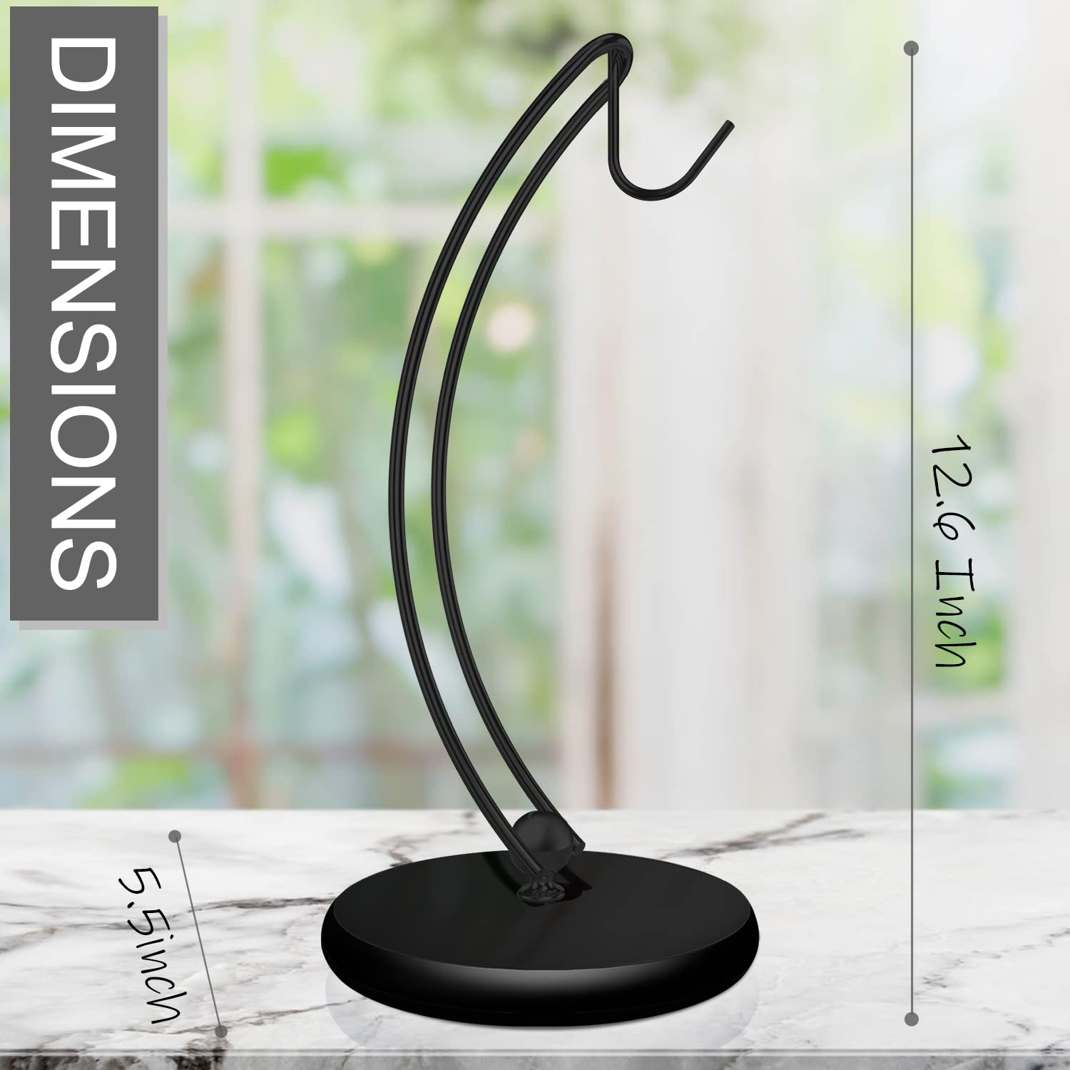 Signice sostén para platano en acero inoxidable, diseño estable para uso diario.