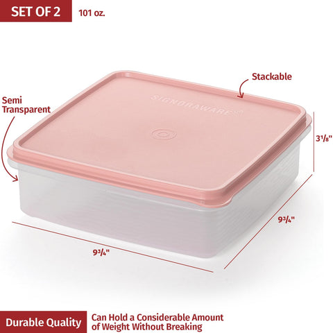 Contenedor apto para lavavajillas y microondas SIGNORA WARE.