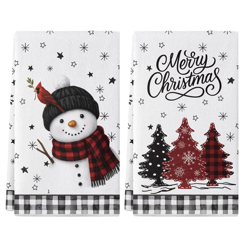 Toallas Siilues para cocina Navidad doble 18x26 para secar platos y ollas