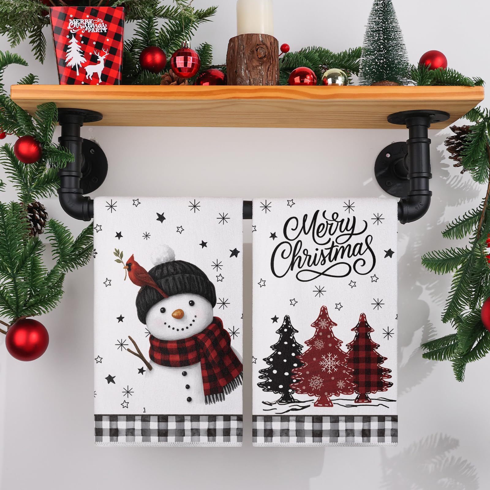 Toallas Siilues cocina Navidad fácil de lavar sin desteñir