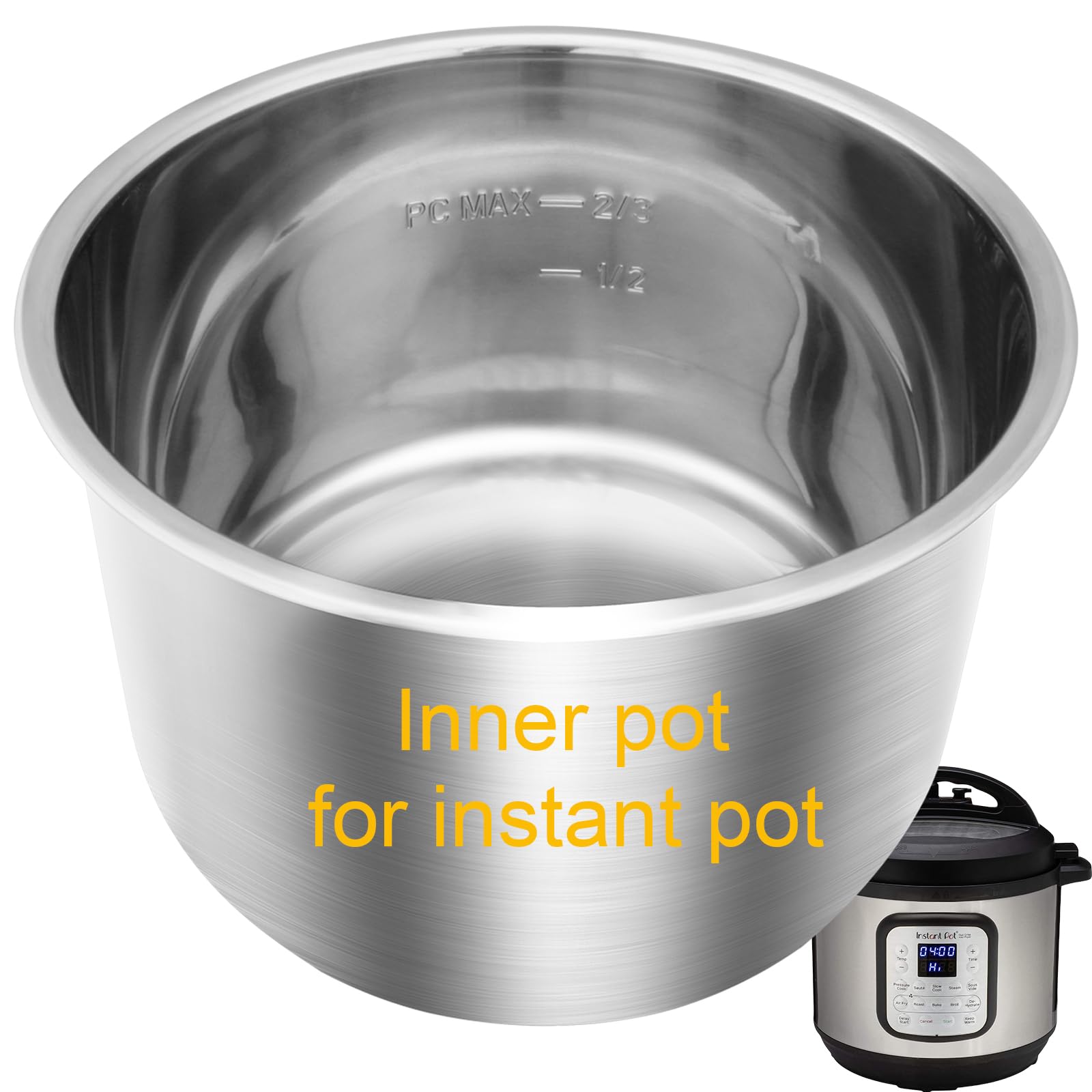 Olla interna Siireemuu de 6qt para Instant Pot, distribución uniforme del calor