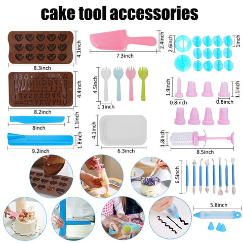 Sik bolsas de piping y accesorios para bordes y detalles precisos