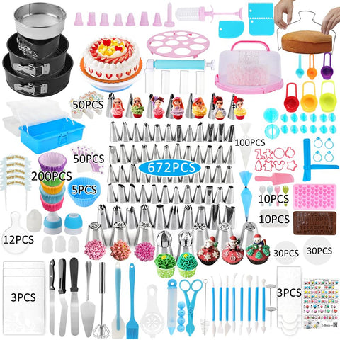 Kit de decoración SIK con organizador de tres capas para mantener herramientas ordenadas.