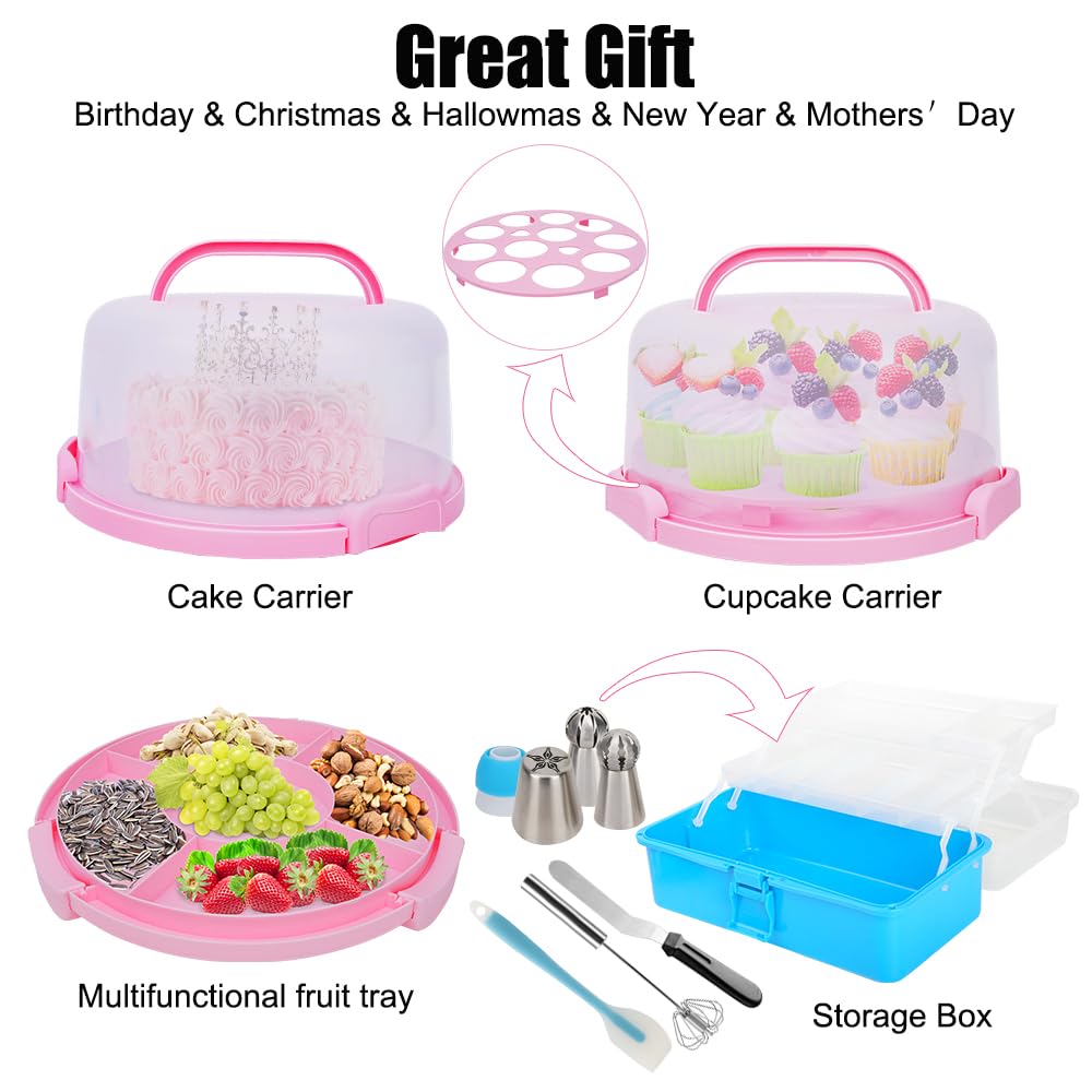 Conjunto de moldes desmontables SIK de 4,5, 7 y 9 pulgadas para pasteles perfectos.