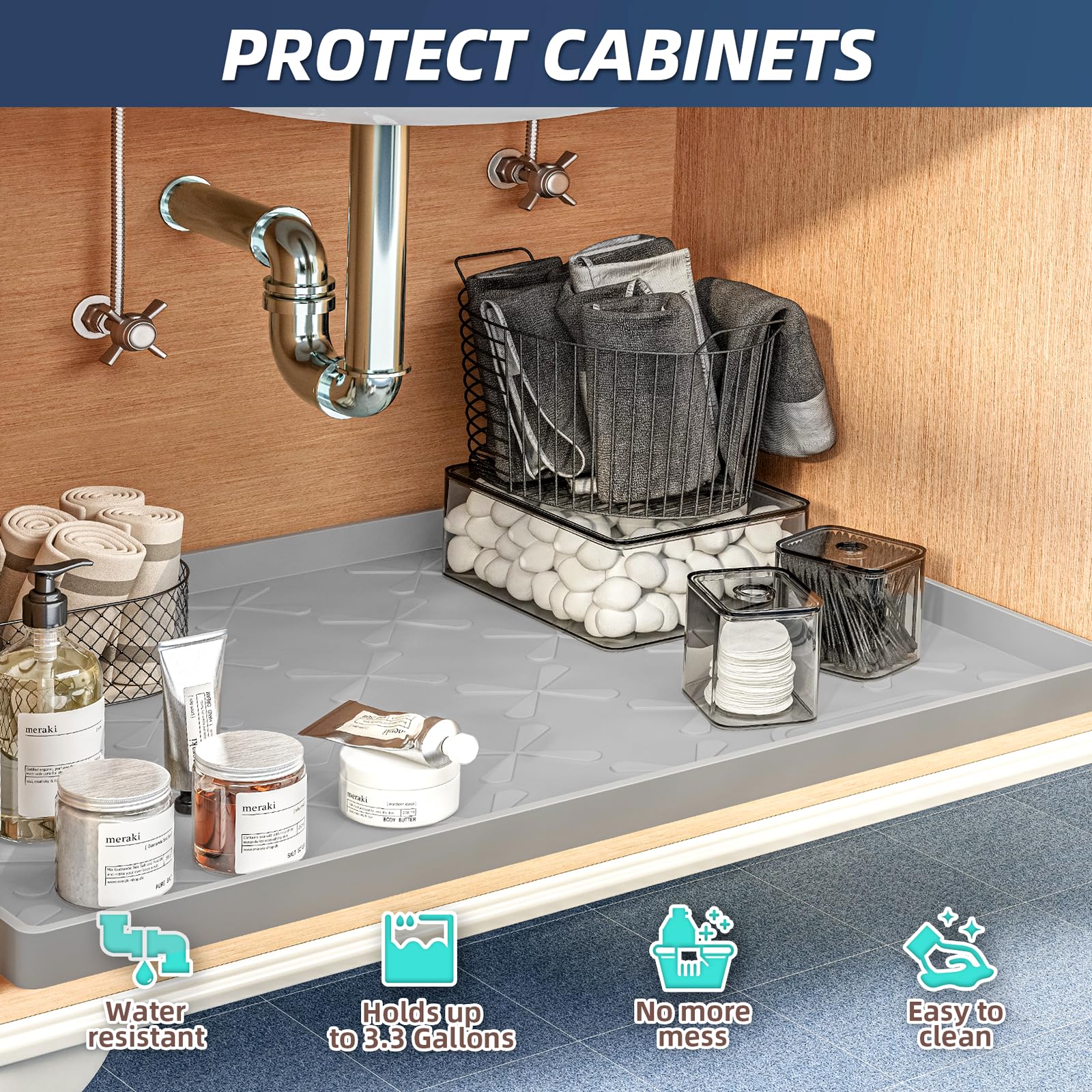 Sikadeer alfombrilla gabinete silicona: resistente al calor para uso versátil.