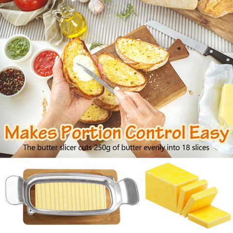 Silbingan uso múltiple corta mantequilla, queso y frutas suaves con facilidad.