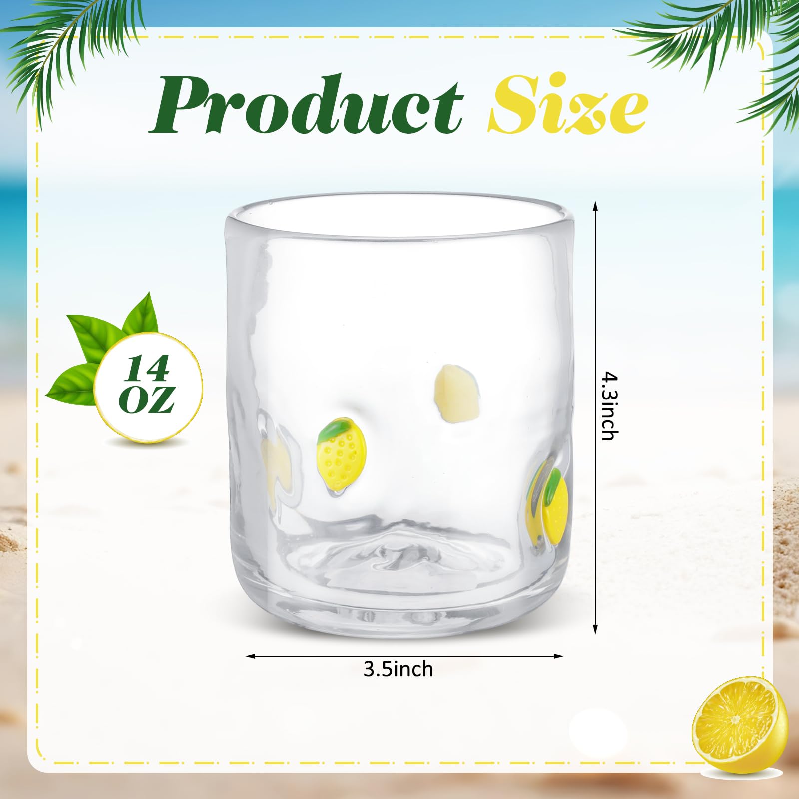 Vaso SiliFine con icono de naranja para verano y fiesta.