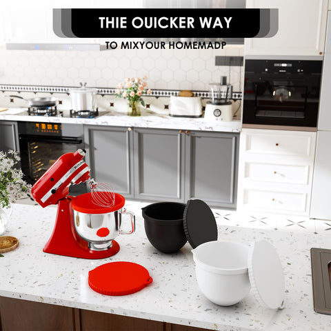 Liner con tapa KitchenAid para conservar masas y mezclas.