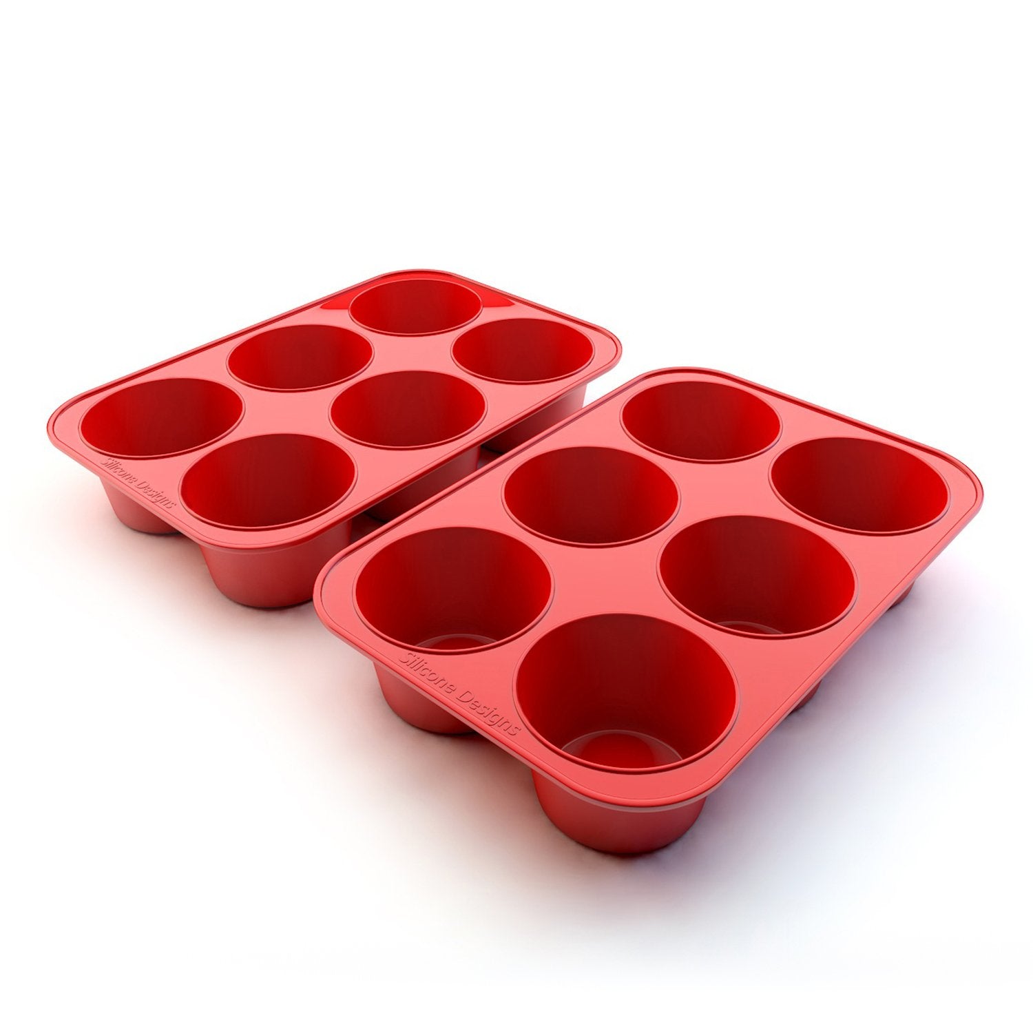 Silicone Designs – molde muffins jumbo 6 cavidades, antiadherente y apto para horno.