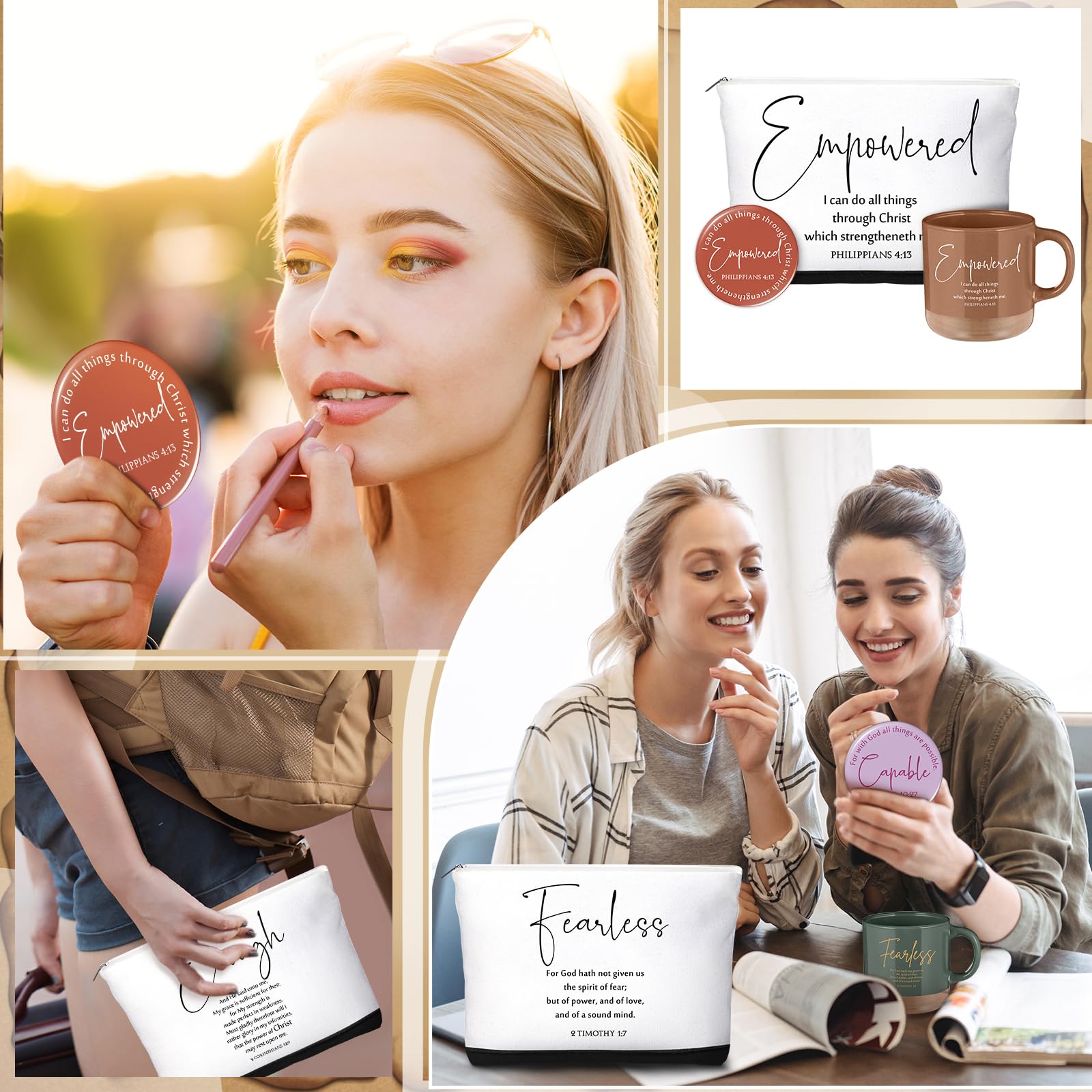 Accesorios de belleza Silifine para llevar en bolso o maleta