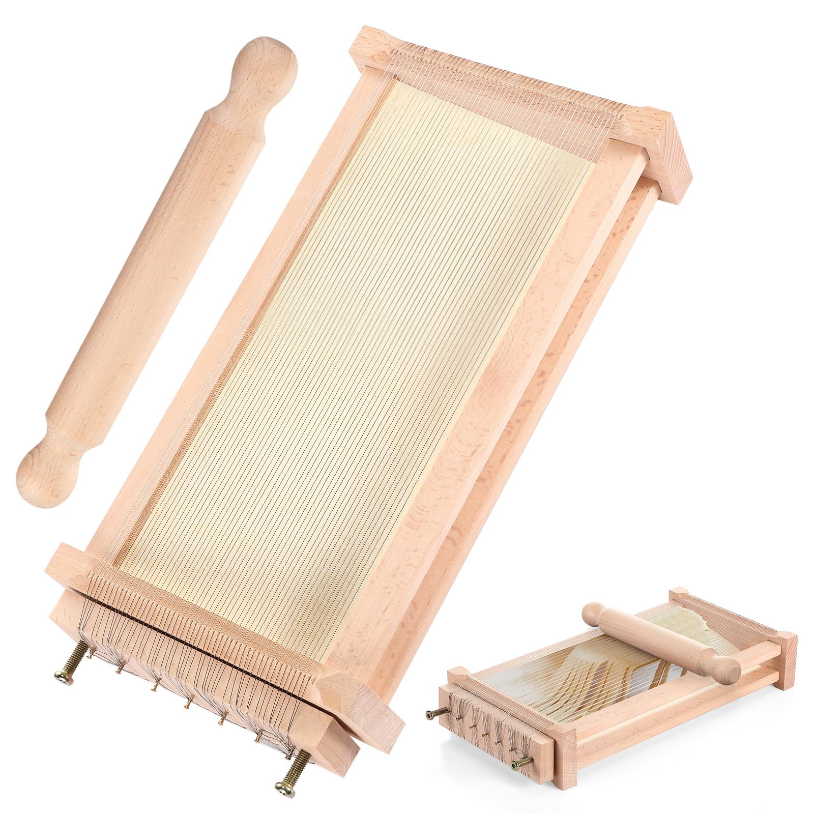 Chitarra SiliFine para cortar pasta, tiras uniformes para fettuccine casero.