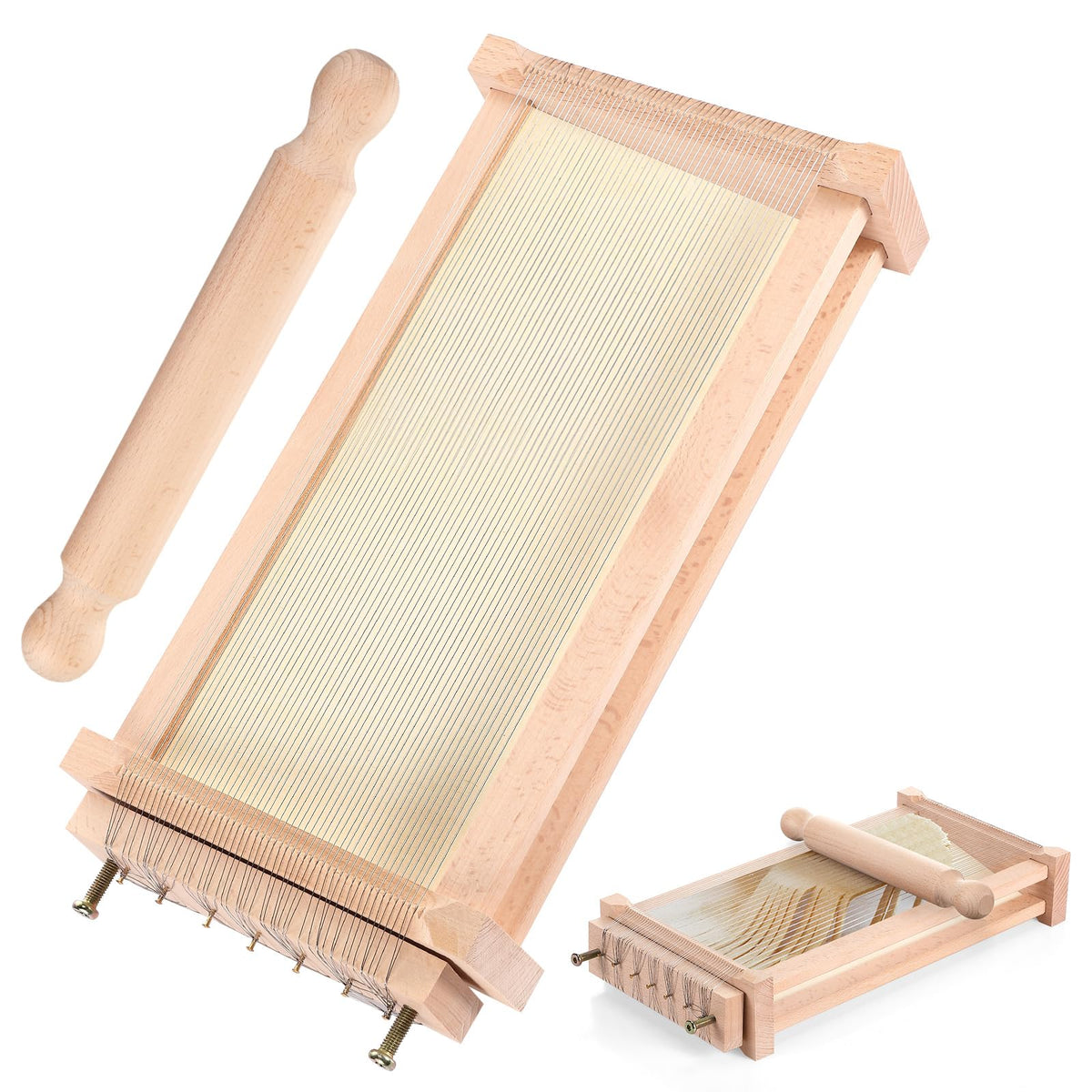 Chitarra SiliFine para cortar pasta, tiras uniformes para fettuccine casero.