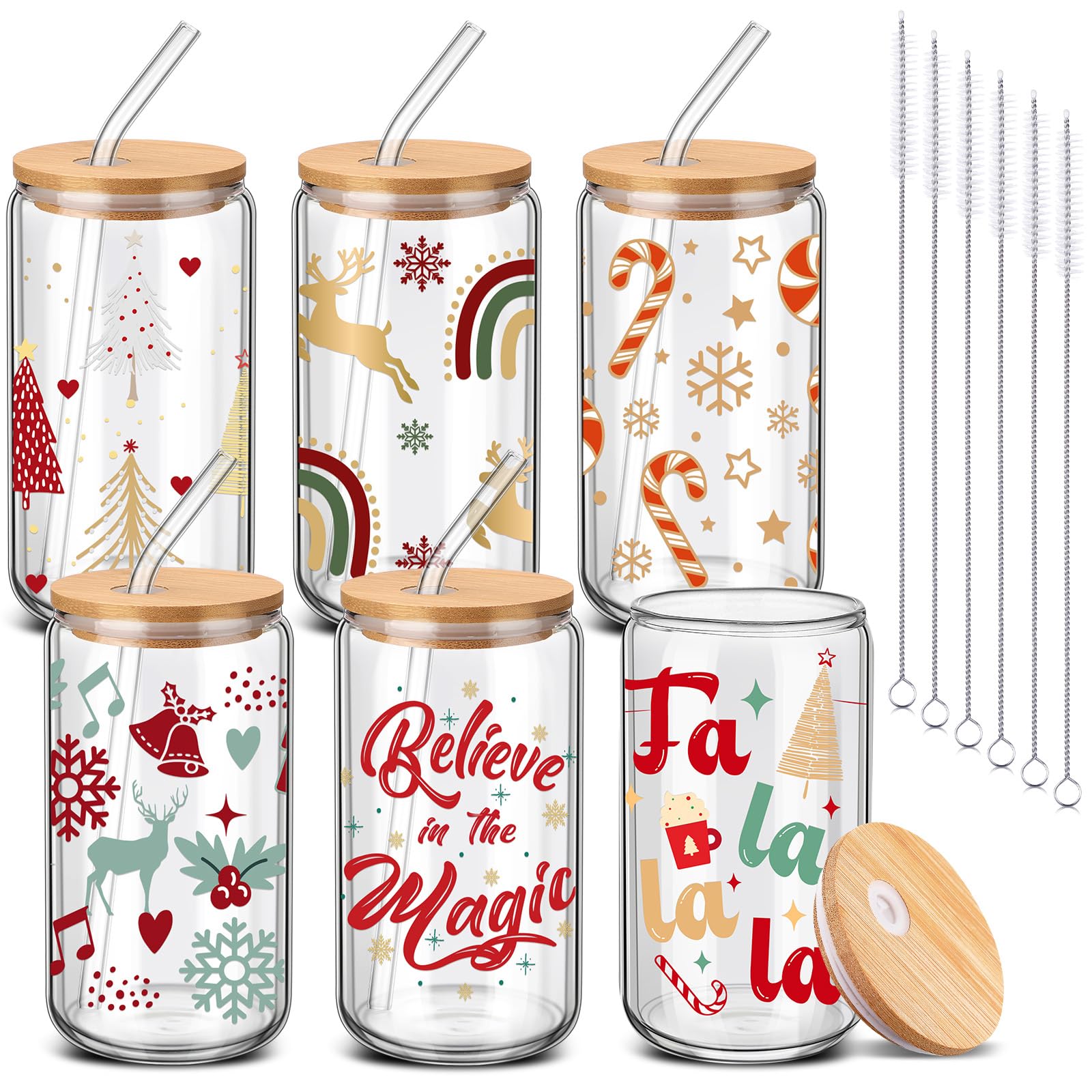Copa de cristal SiliFine de 16 onzas con tapa y pajilla, ideal para fiestas.