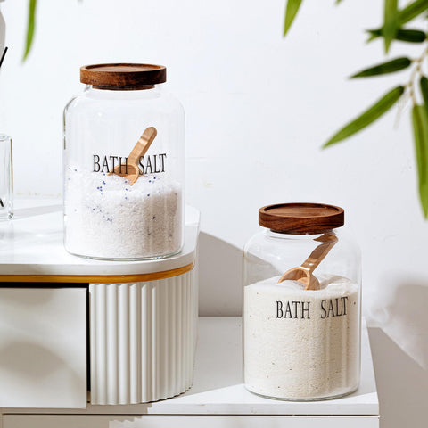 Diseño rústico que complementa la decoración de cocina o baño.