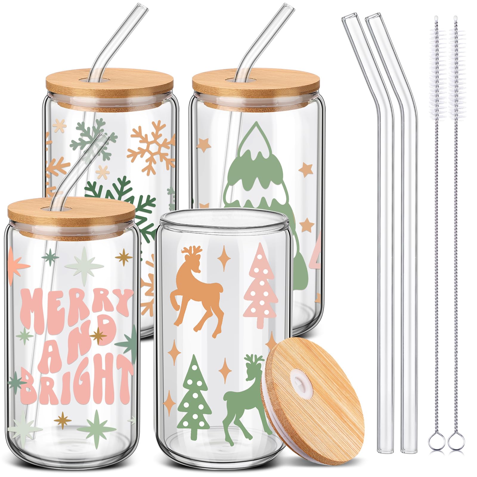 Vaso de cristal SiliFine con tapa para bebidas frías o calientes.