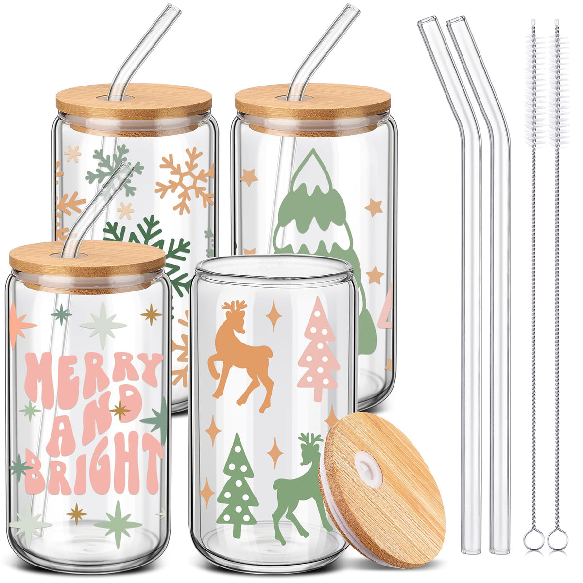 Vaso de cristal SiliFine con tapa para bebidas frías o calientes.