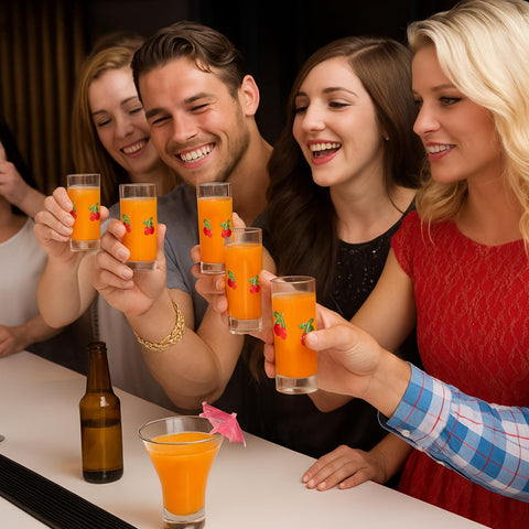 Silifine uso en bar y fiestas, perfecto para servir tequila o vodka.
