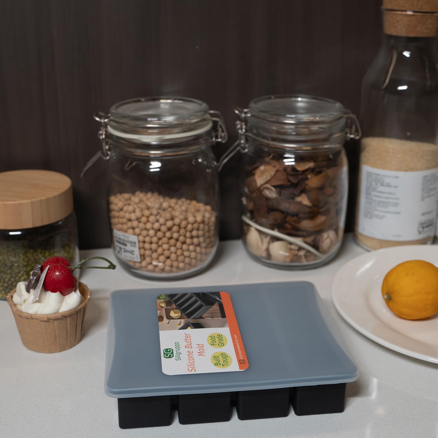 Siligruppo molde silicona para galletas y postres, almacenamiento sencillo.