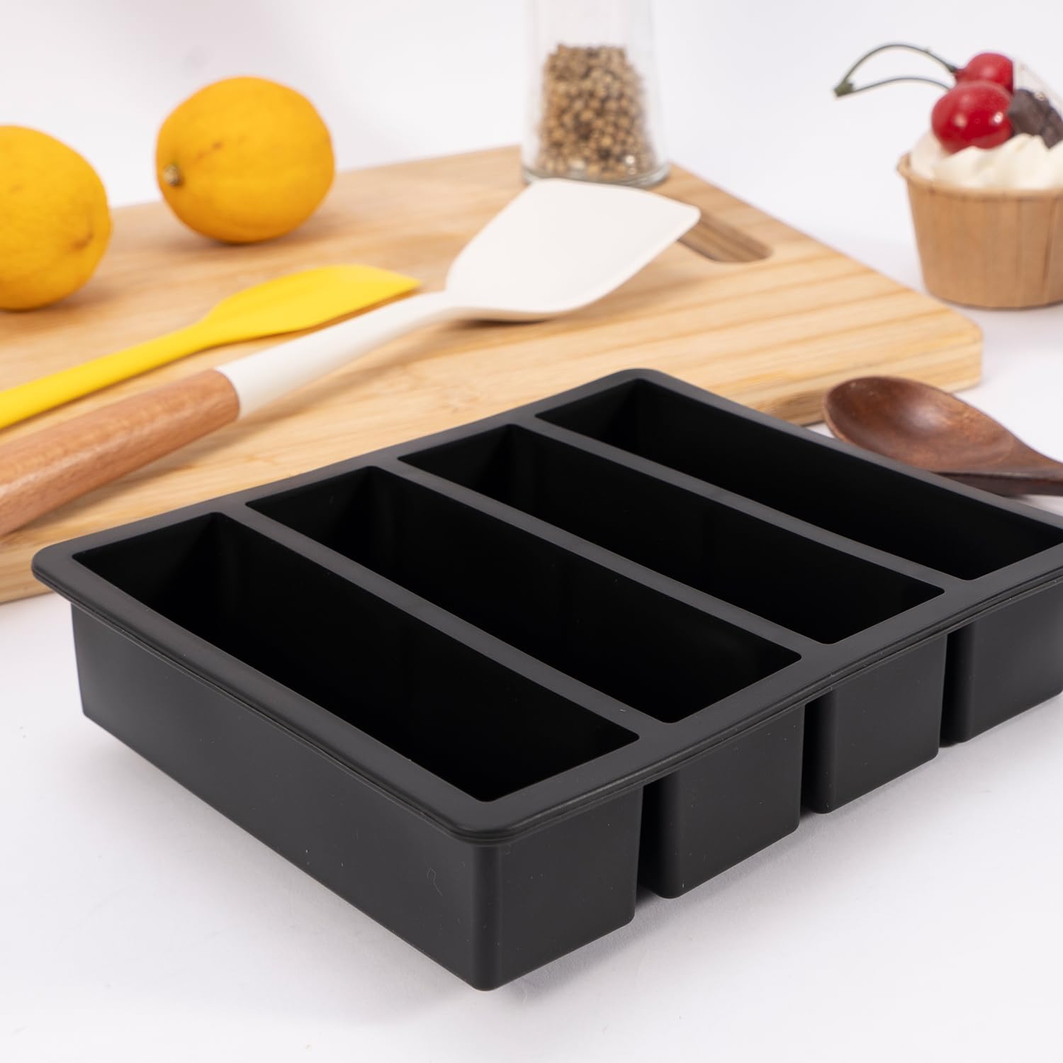 Siligruppo molde silicona con tapas, mantiene frescura y aroma.