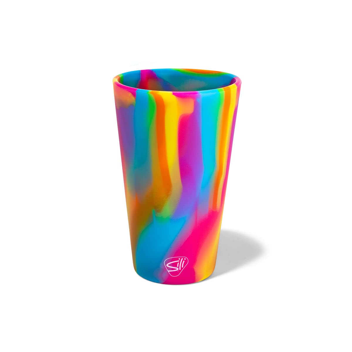 Silipint vaso de silicona 16 oz en uso diario para agua, cómodo y seguro.