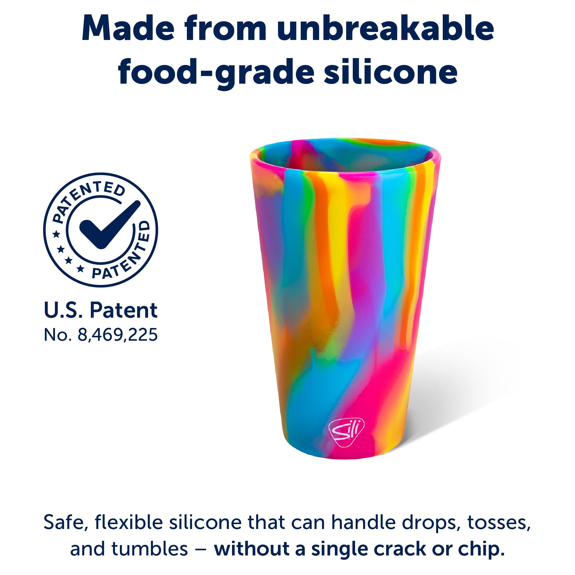 Silipint vaso ligero y portátil, ideal para viaje y picnic.