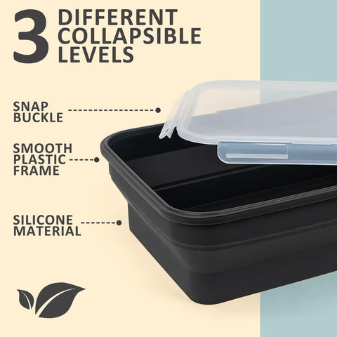 SiliSea XL diseño plegable para almacenamiento fácil.