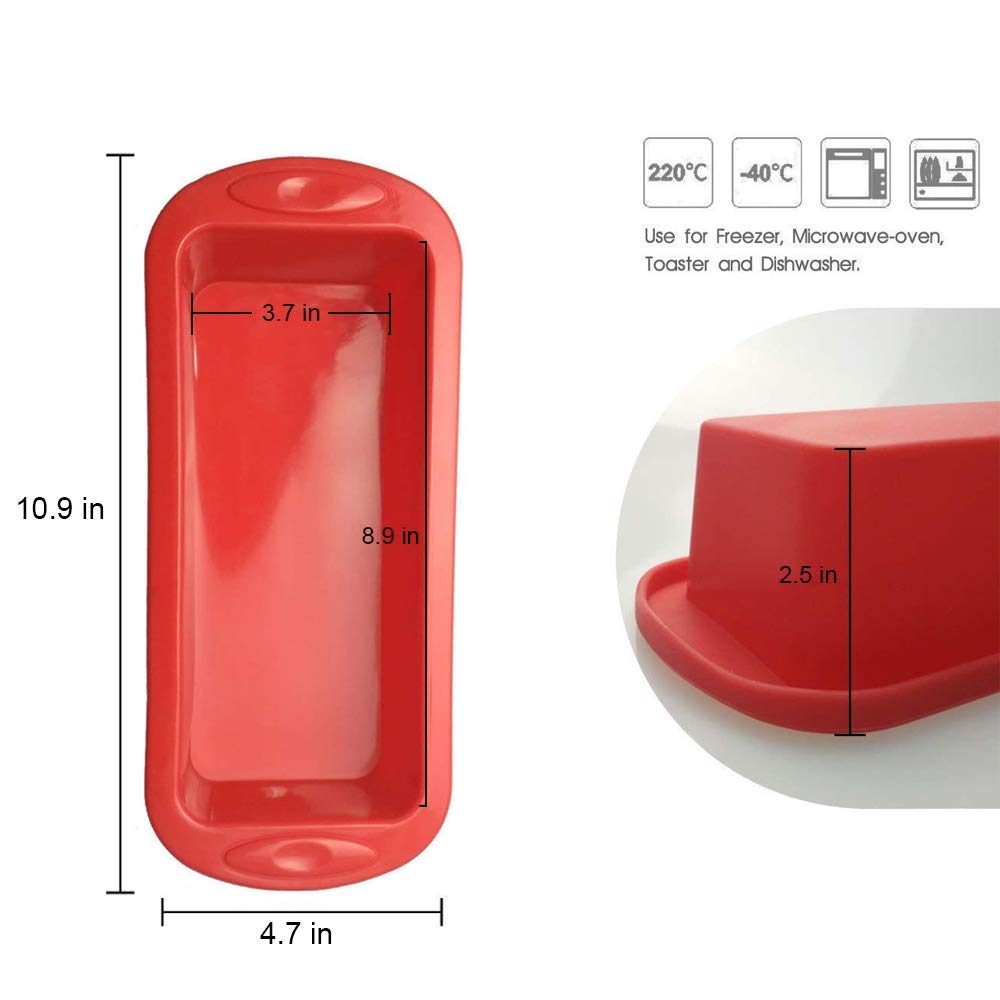 Versatilidad SILIVO: moldes para pan, pastel y carne.