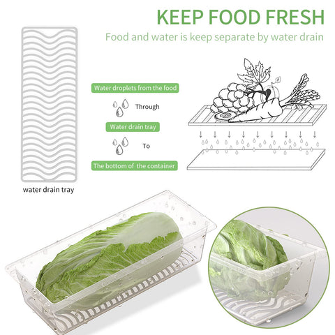 SILIVO contenedores con tapa transparente para frigorífico, fácil ver productos.