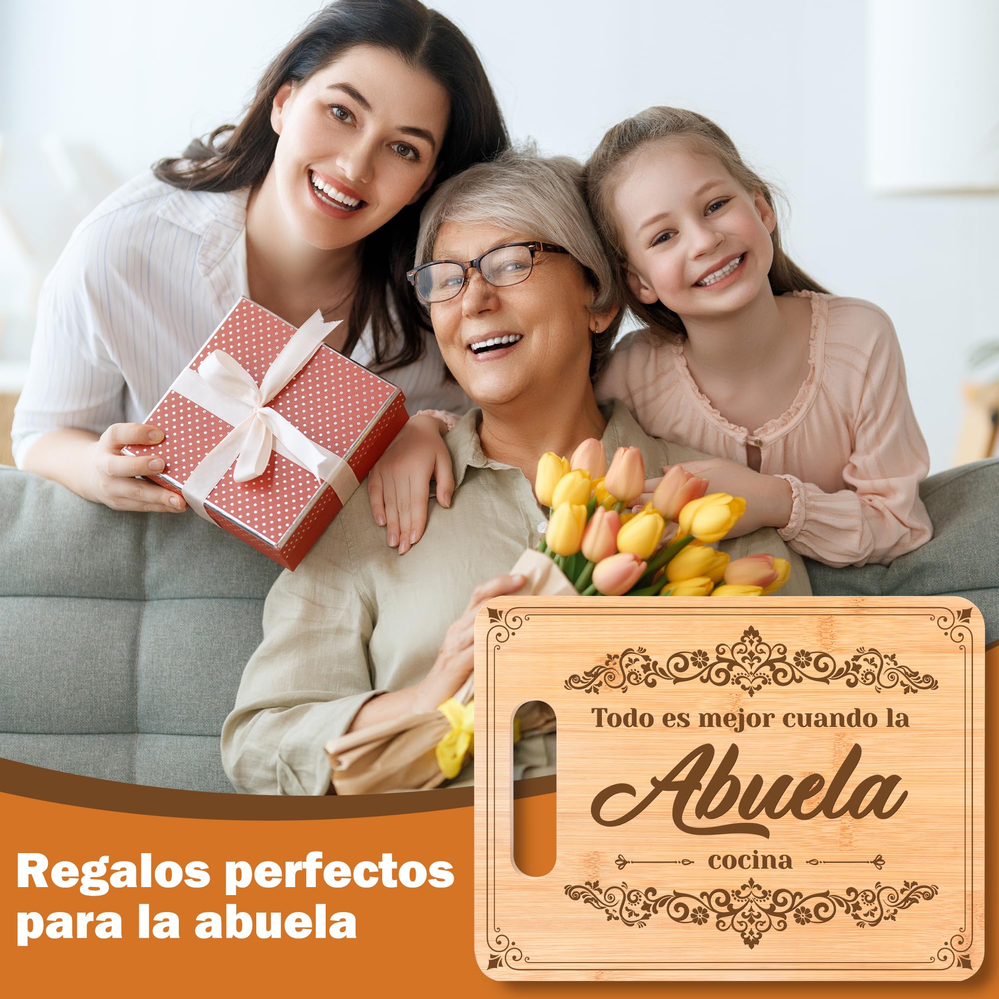 Material de bambú Silkovahamd resistente, evita marcas de cuchillo.
