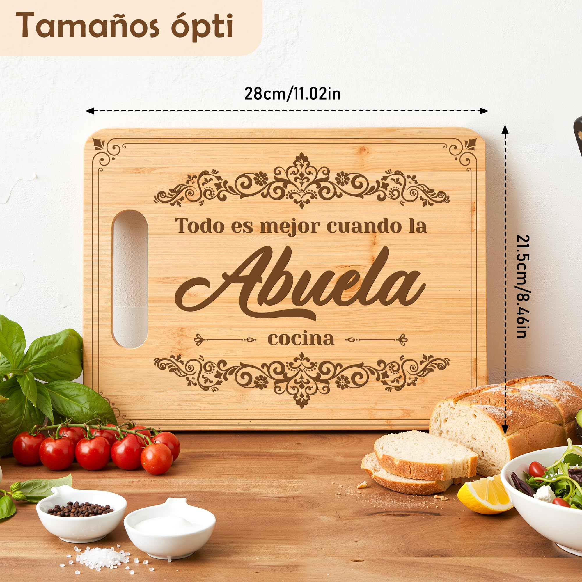 Bandeja para servir quesos y aperitivos Silkovahamd, perfecta para reuniones.