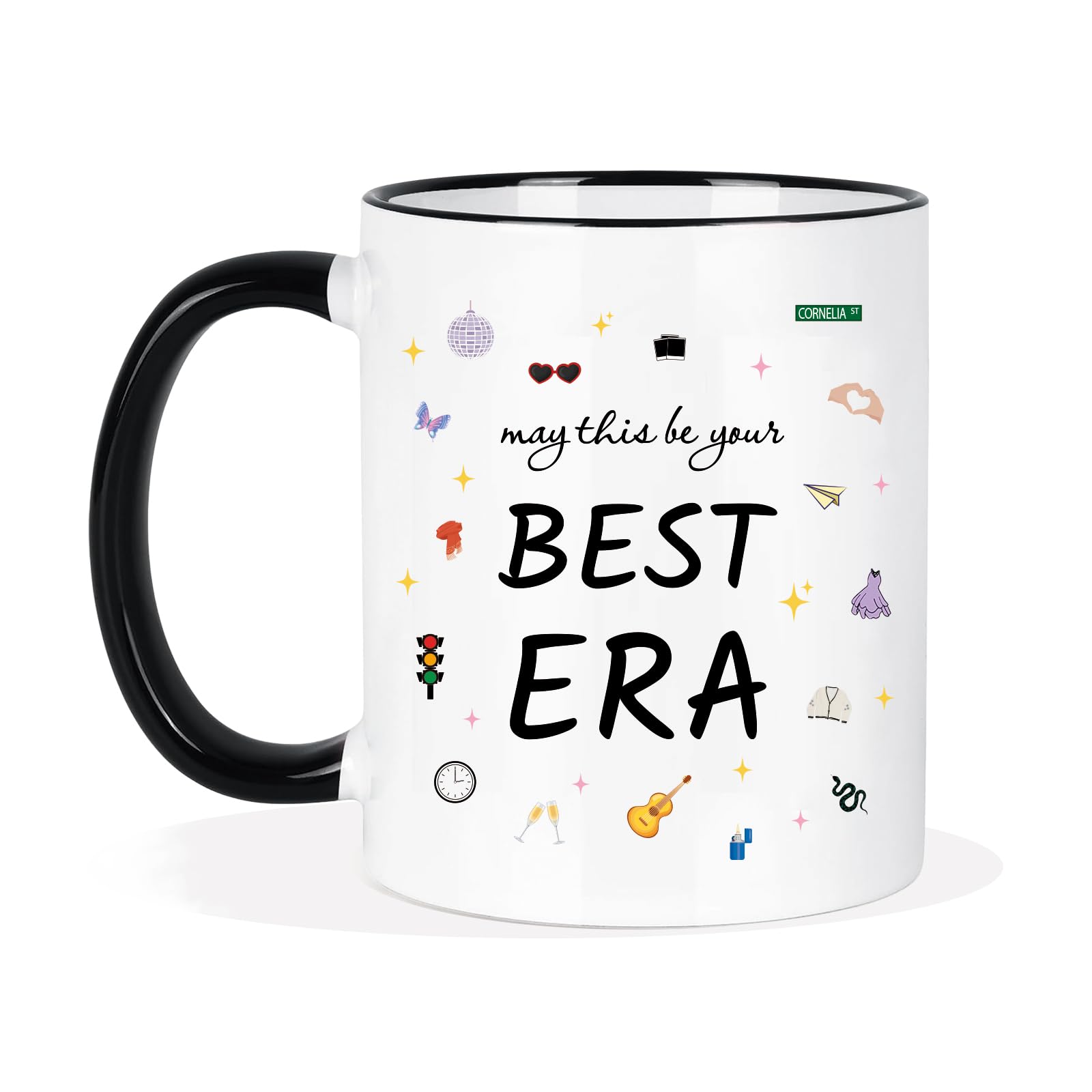 Silkwishes Taylor Mug 11oz con iconos de álbum para fans
