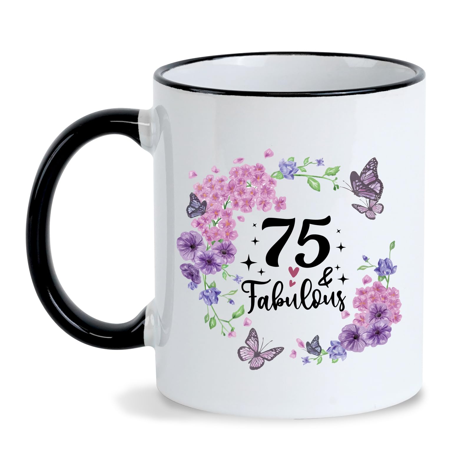 Silkwishes Taza Cumpleaños 75 Años: regalo elegante para celebrar un hito.