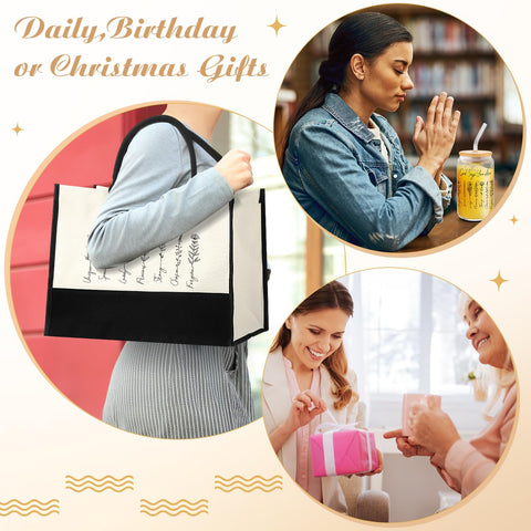 Bolsa tote cristiana SilTriangle, regalo práctico para cualquier ocasión.