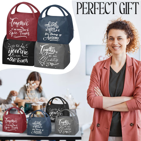 SilTriangle juego de 12 bolsas-almuerzo ideal como regalo para el equipo.