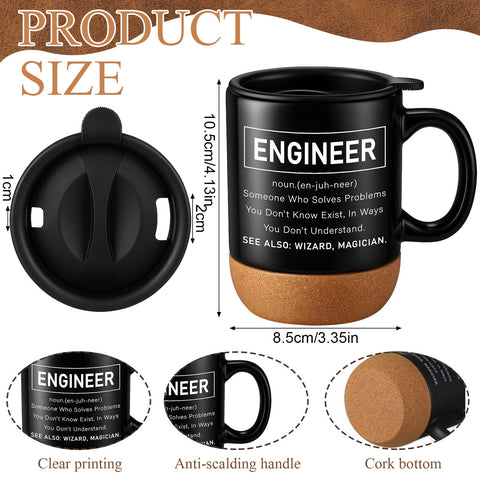 Taza cerámica SilTriangle de 350 ml, pausa cálida y estable.