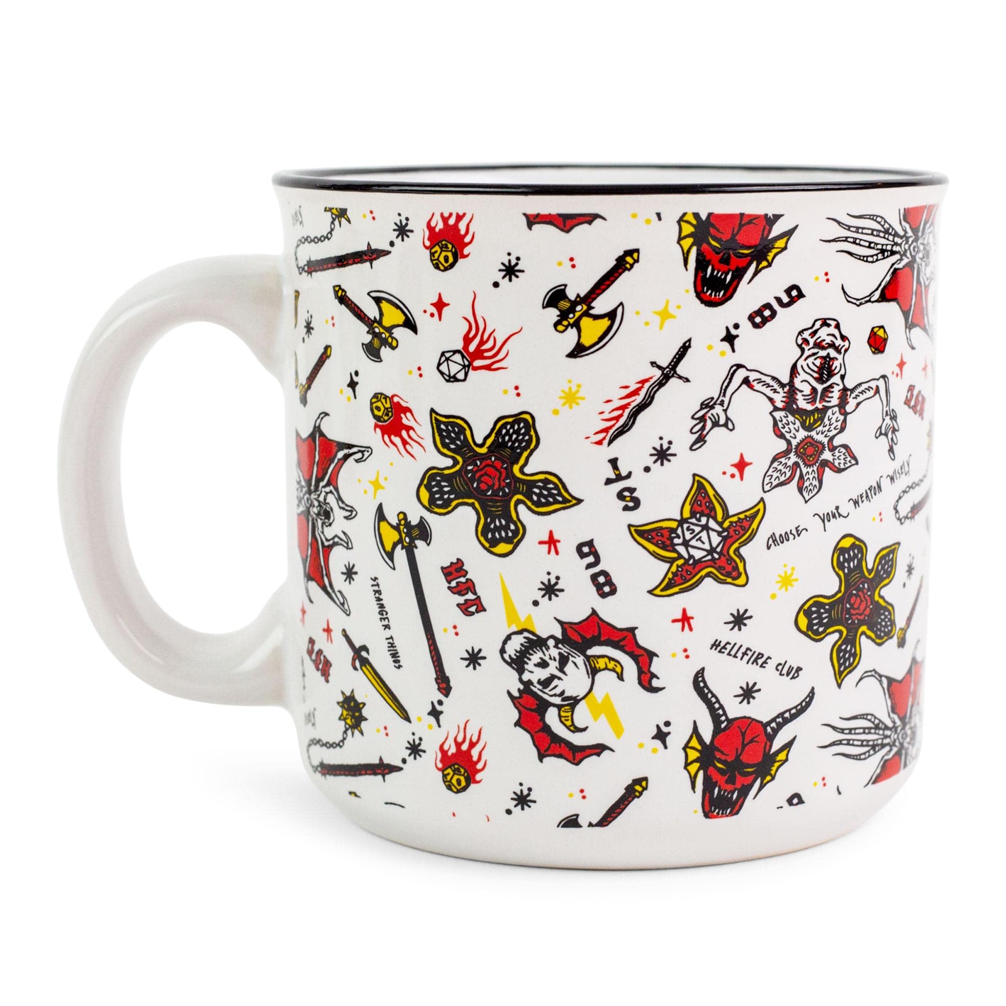 Vaso mini de Silver Buffalo con Gato de Cheshire, escena vibrante, ideal para decorar estanterías.