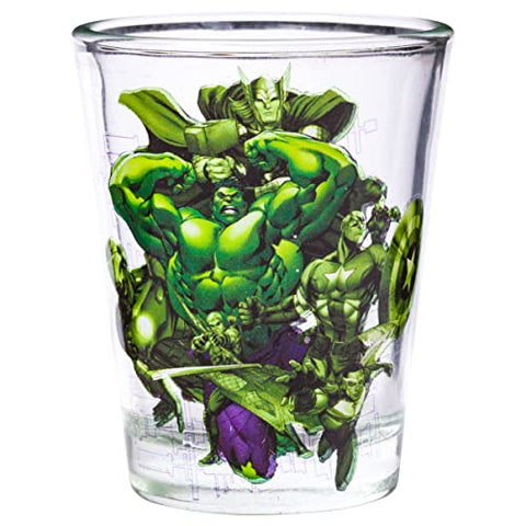 Vaso mini Iron Man de Silver Buffalo, ideal para cócteles de fiesta.