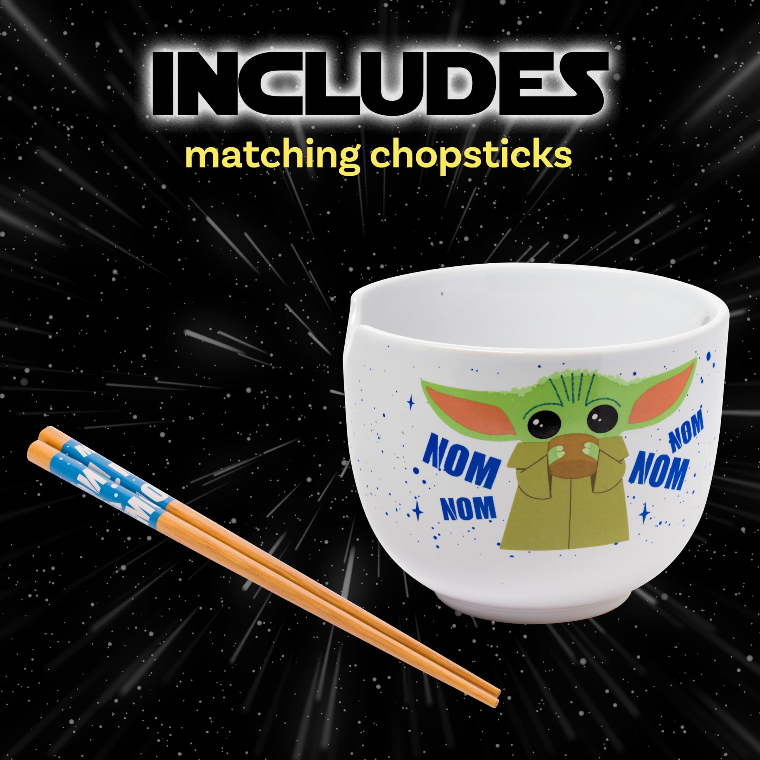 Diseño Baby Yoda Nom Nom para alegrar cada comida.