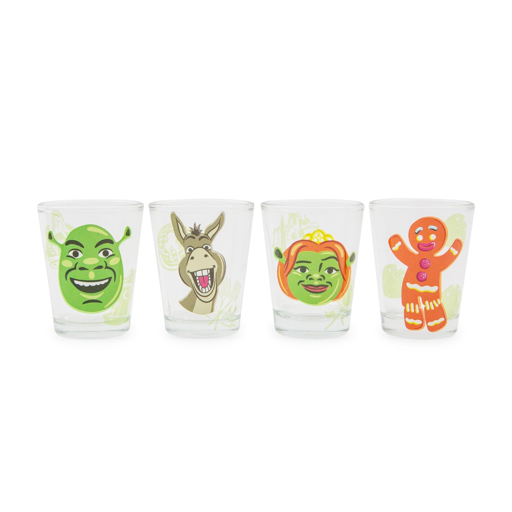 Vaso chupito Burro de Silver Buffalo con retrato divertido, perfecto para reuniones