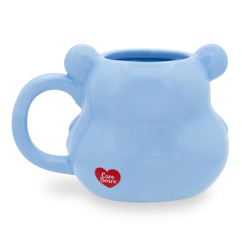 Detalle de la cabeza del oso gruñón en taza 3D de Silver Buffalo.
