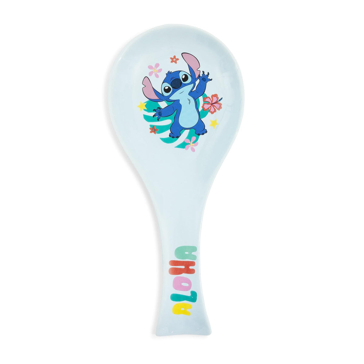 Reposacucharas Silver Buffalo Lilo y Stitch con Aloha para encimeras limpias.