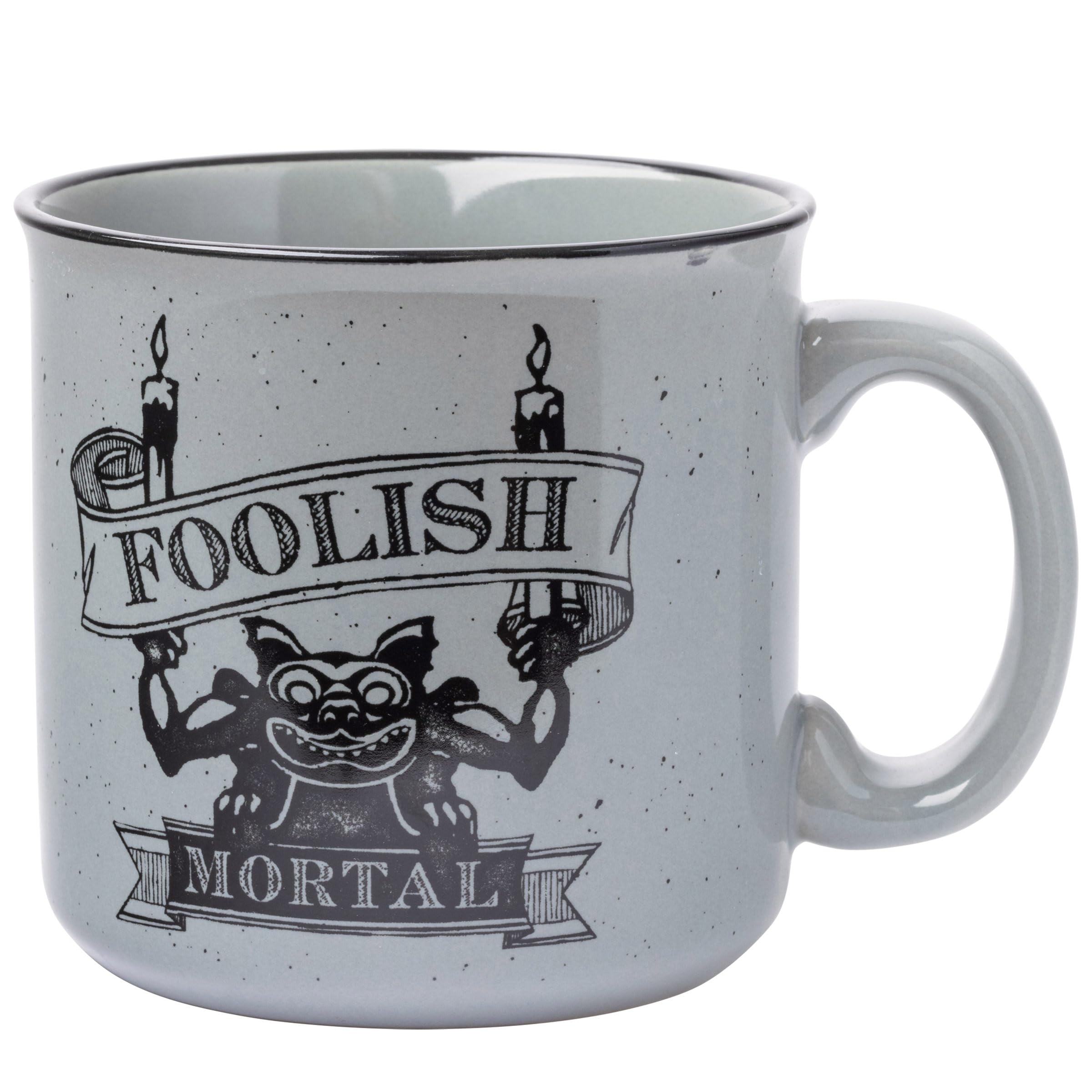 Taza camper Silver Buffalo de 20 onzas para la Mansión Embrujada, ideal para fanáticos