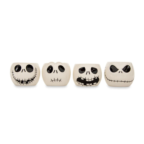 Vaso de shot mini de Silver Buffalo con Jack Skellington y caras variadas para coleccionismo.