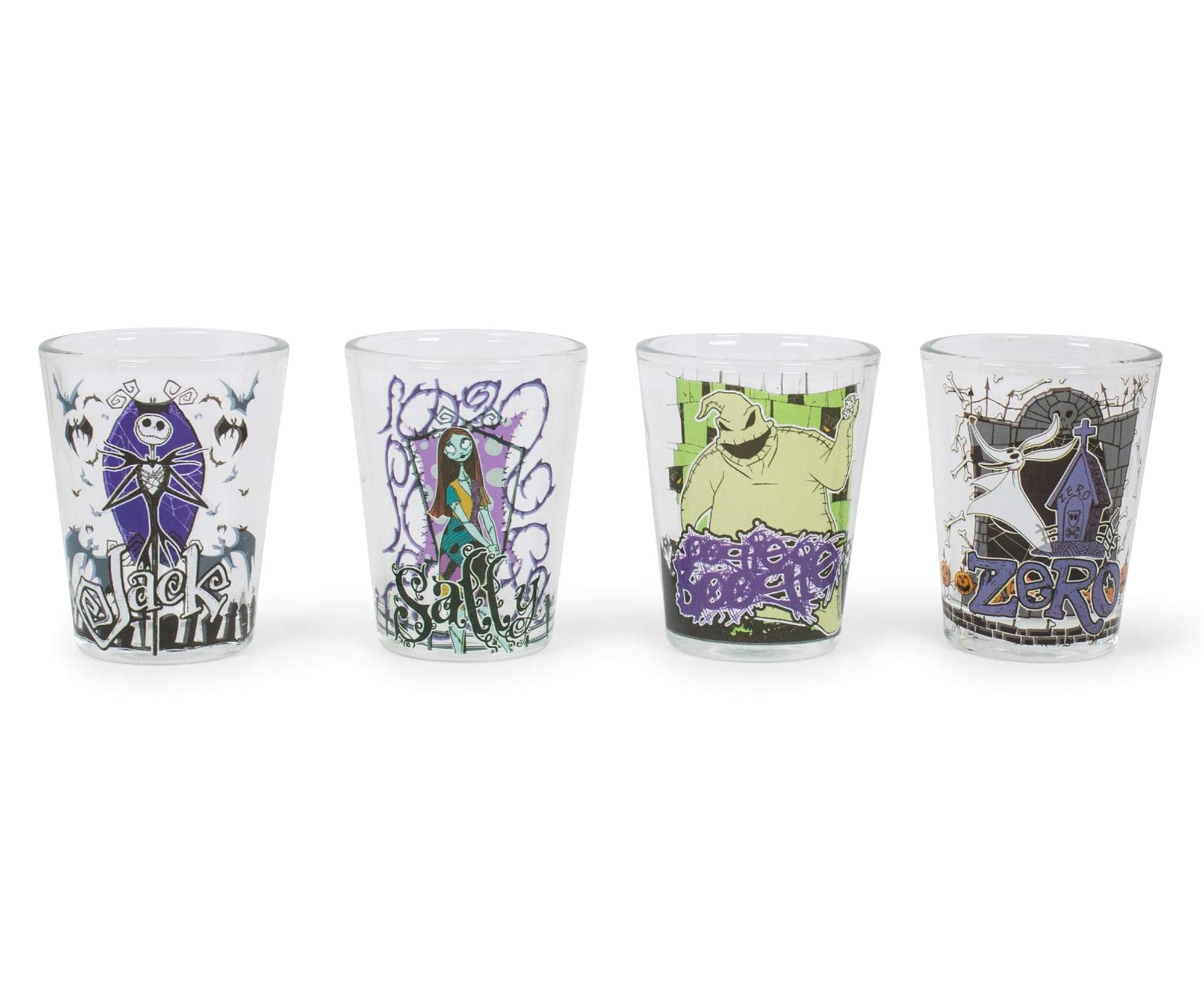 Vaso pequeño de Silver Buffalo con Jack Skellington, ideal para colección temática.