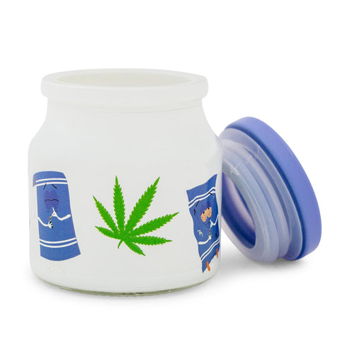 Frasco de vidrio para tentempiés Towelie, colección Silver Buffalo