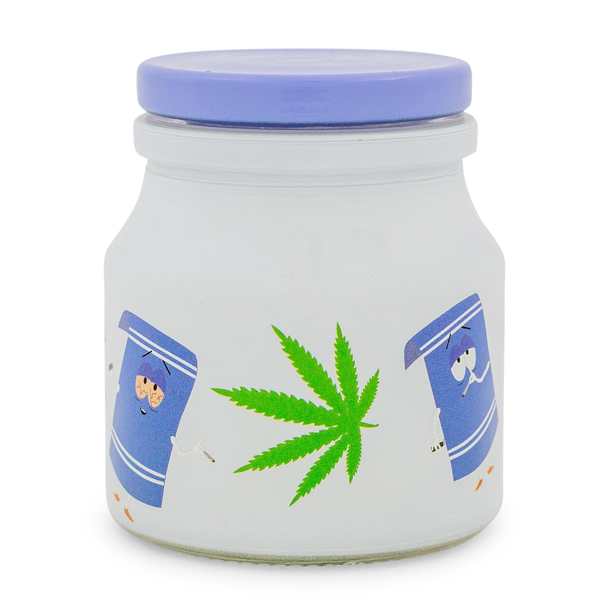 Frasco de vidrio Silver Buffalo con tapa hermética para conservar snacks