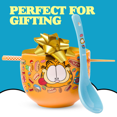 Conjunto para regalo con tazón y utensilios para comer ramen con estilo.