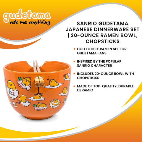 Presentación de Gudetama en formato coleccionable Sanrio, lista para regalar.