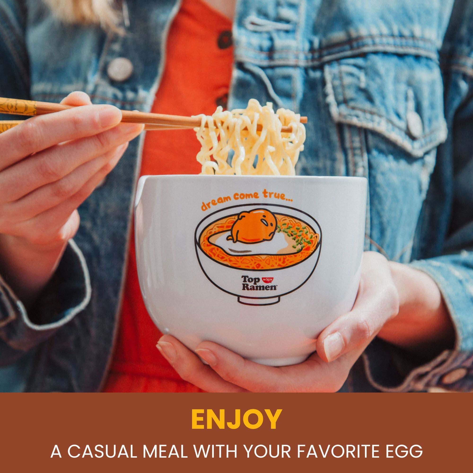 Mensaje suenio hecho realidad en este set de ramen de Gudetama.