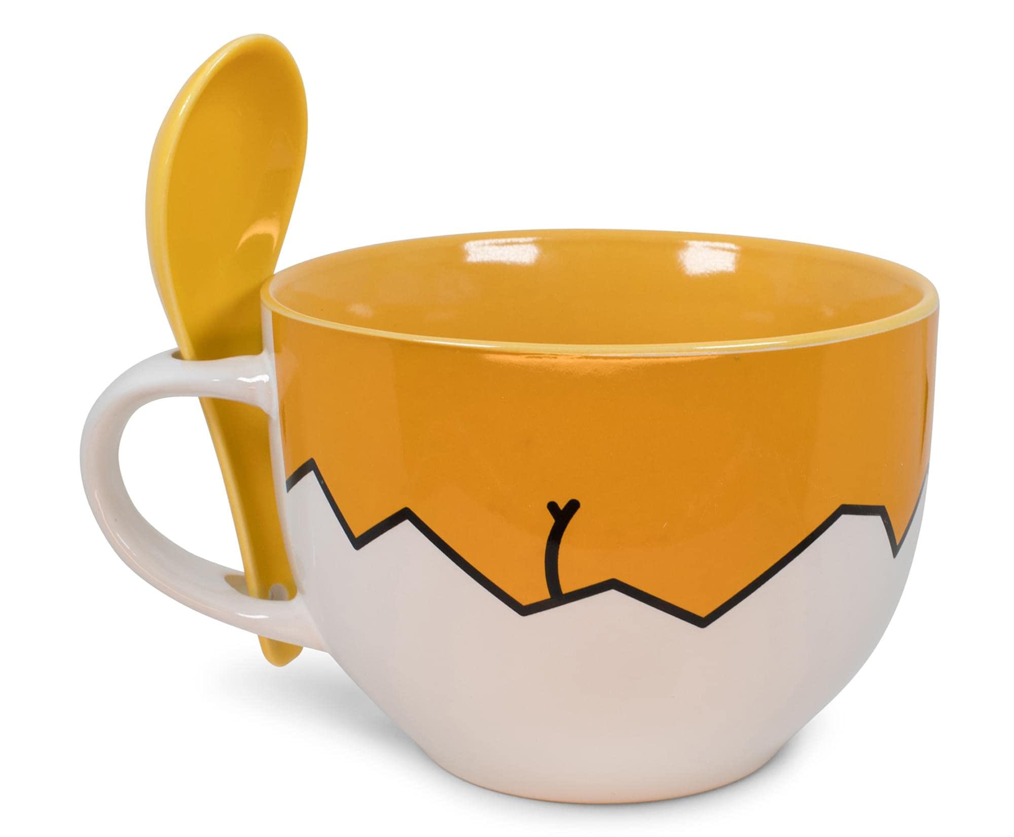 Gudetama dorso en la taza Silver Buffalo diseño divertido